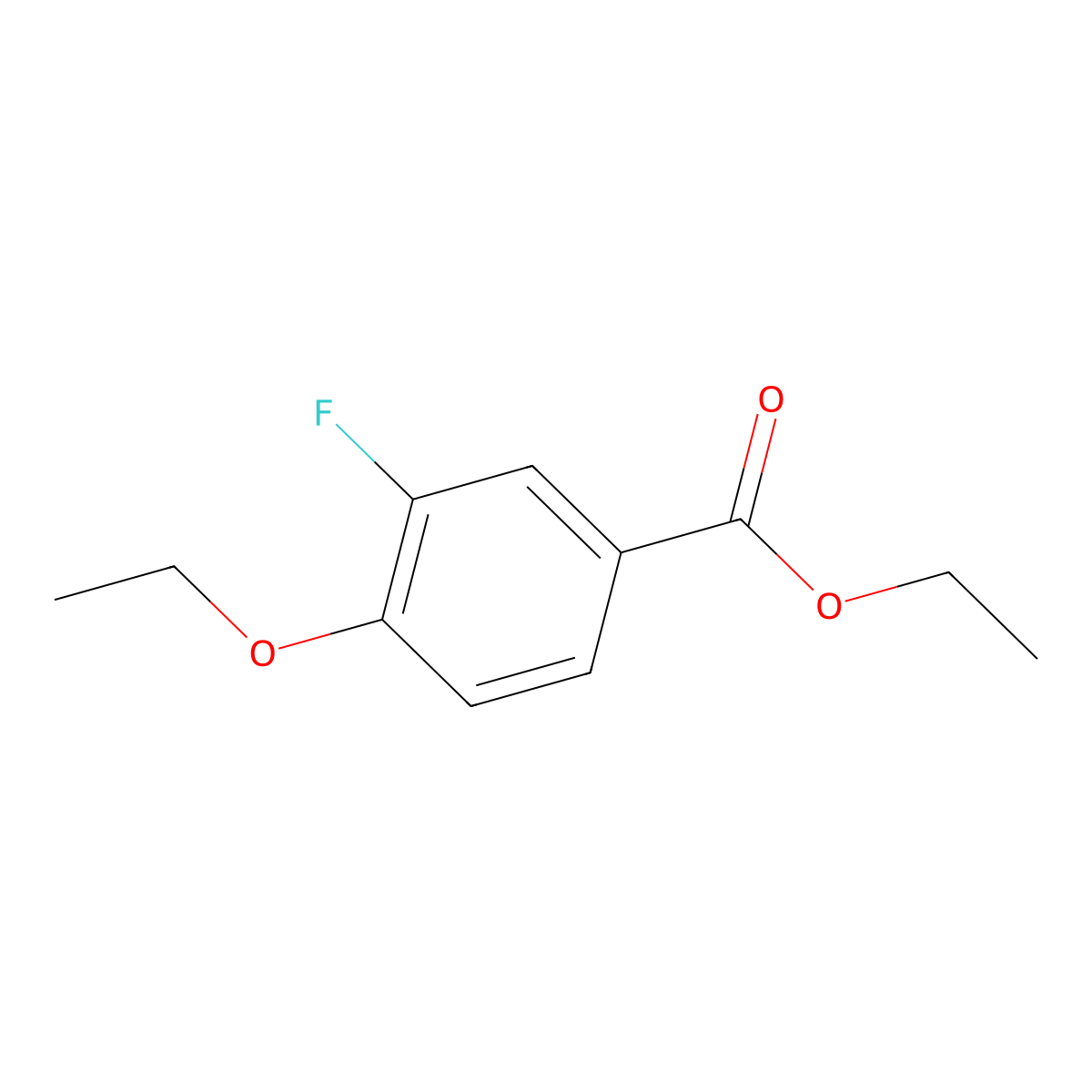 Ethyl 4-ethoxy-3-fluorobenzoate molecular structure, CAS 864178-57-4
