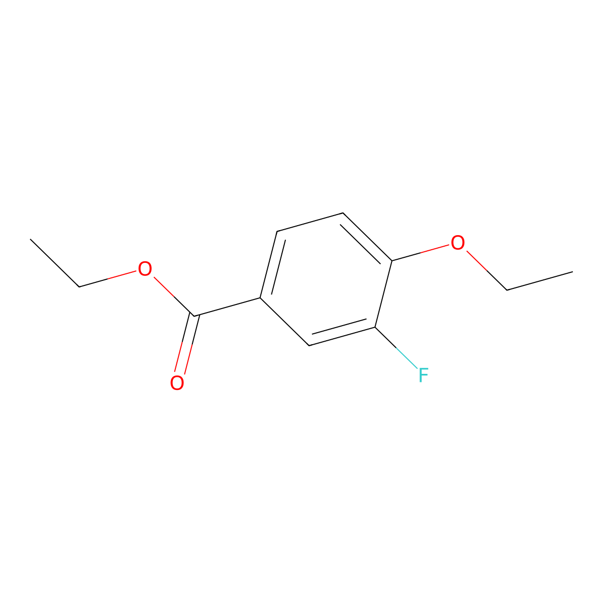 Ethyl 4-ethoxy-3-fluorobenzoate molecular structure, CAS 864178-57-4