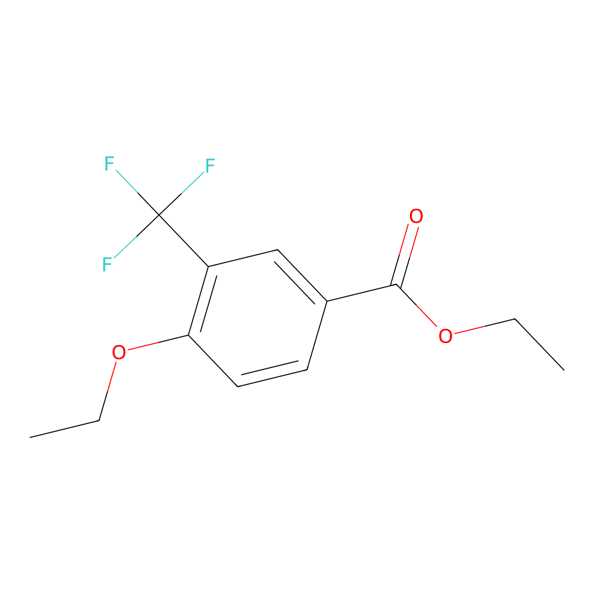 Ethyl 4-ethoxy-3-(trifluoromethyl)benzoate molecular structure, CAS 864178-58-5