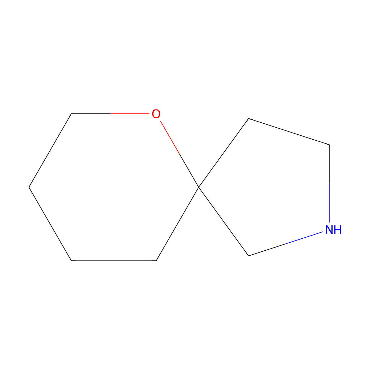 6-Oxa-2-azaspiro[4.5]decane molecular structure, CAS 86423-15-6