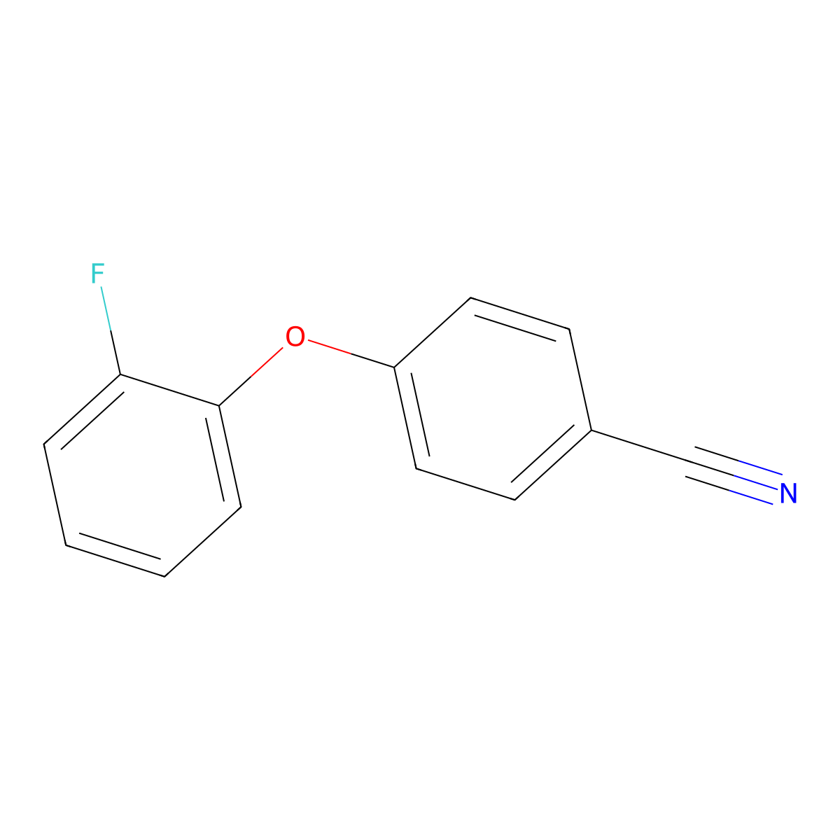 4-(2-Fluorophenoxy)benzonitrile molecular structure, CAS 864263-01-4