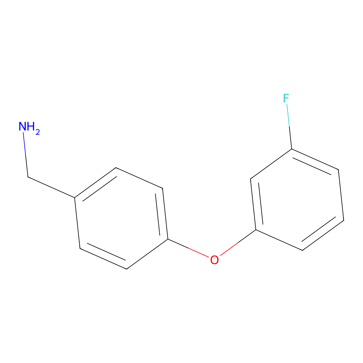 [4-(3-Fluorophenoxy)phenyl]methanamine molecular structure, CAS 864263-03-6