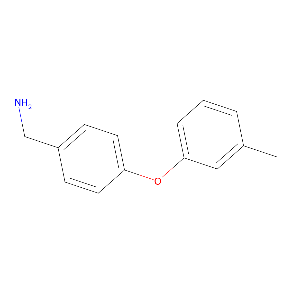 1-[4-(3-Methylphenoxy)phenyl]methanamine molecular structure, CAS 864263-07-0