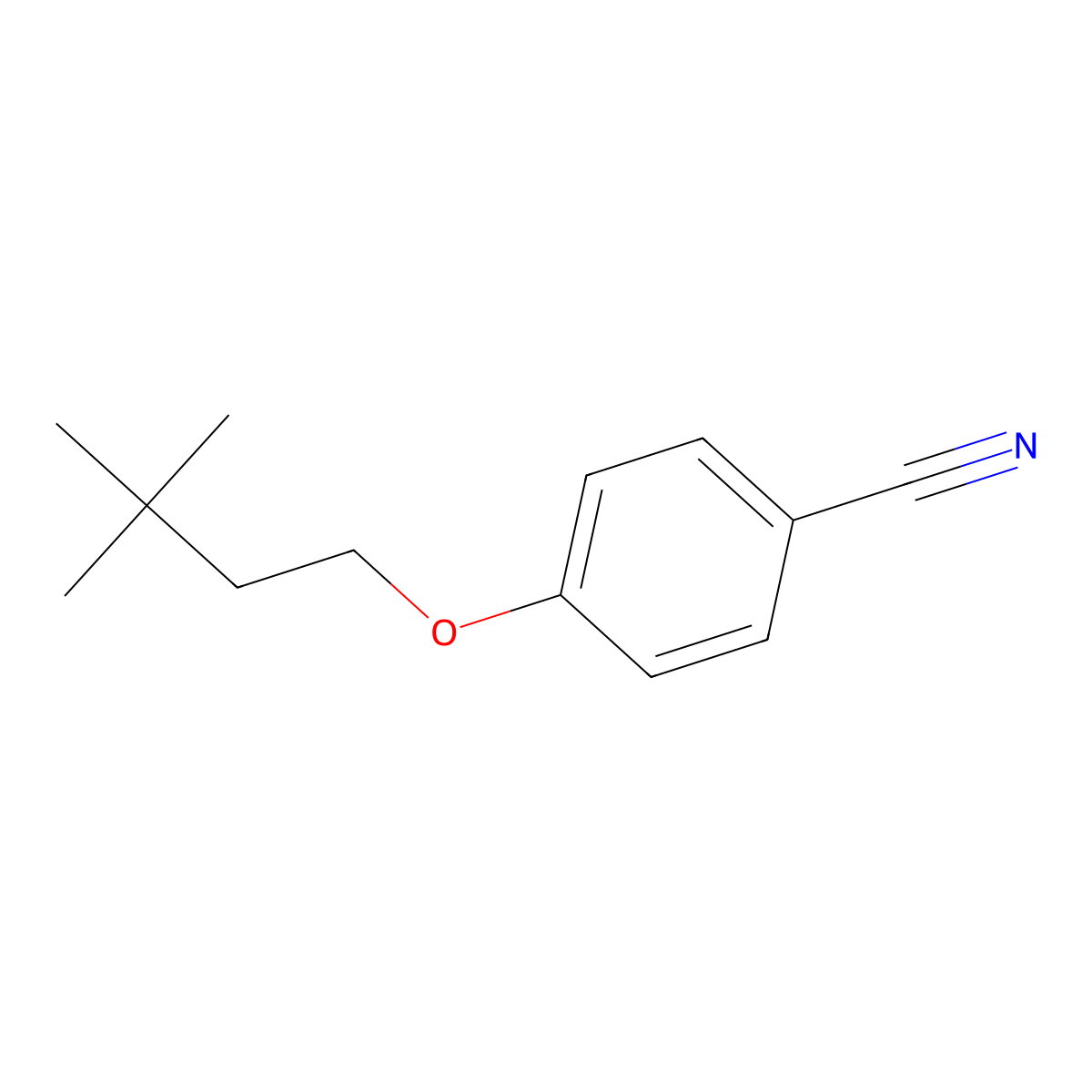 4-(3,3-Dimethylbutoxy)benzonitrile molecular structure, CAS 864263-15-0
