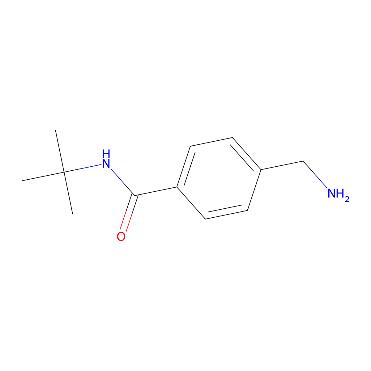 N-t-Butyl 4-(aminomethyl)benzamide molecular structure, CAS 864263-40-1