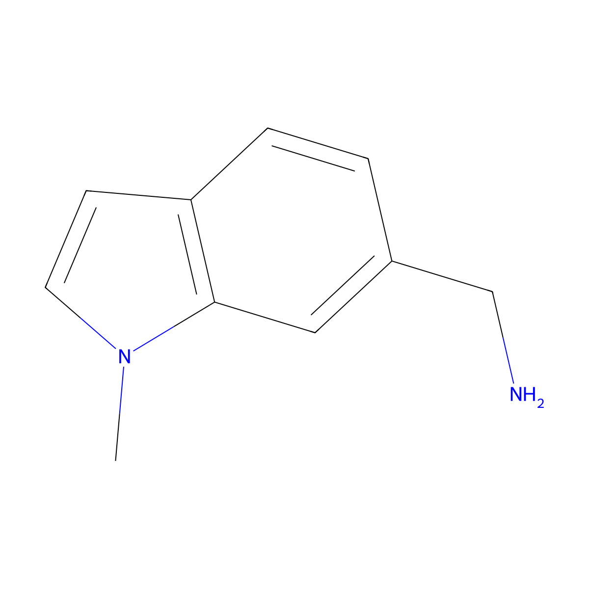 1-(1-Methyl-1H-indol-6-yl)methanamine molecular structure, CAS 864264-03-9