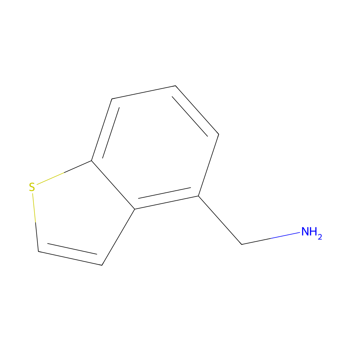 4-(Aminomethyl)benzo[b]thiophene molecular structure, CAS 864264-04-0