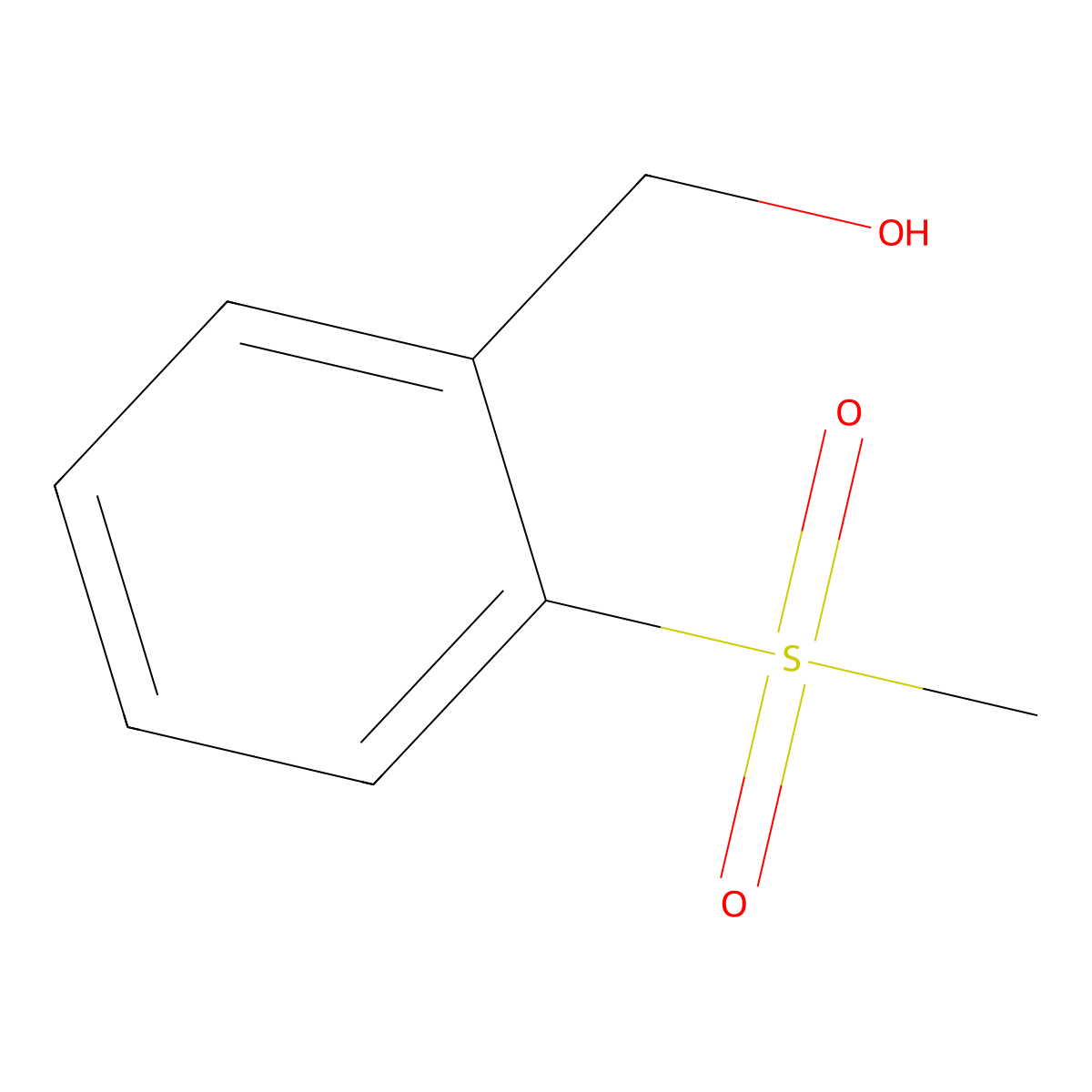 (2-Methanesulfonylphenyl)methanol molecular structure, CAS 864265-08-7