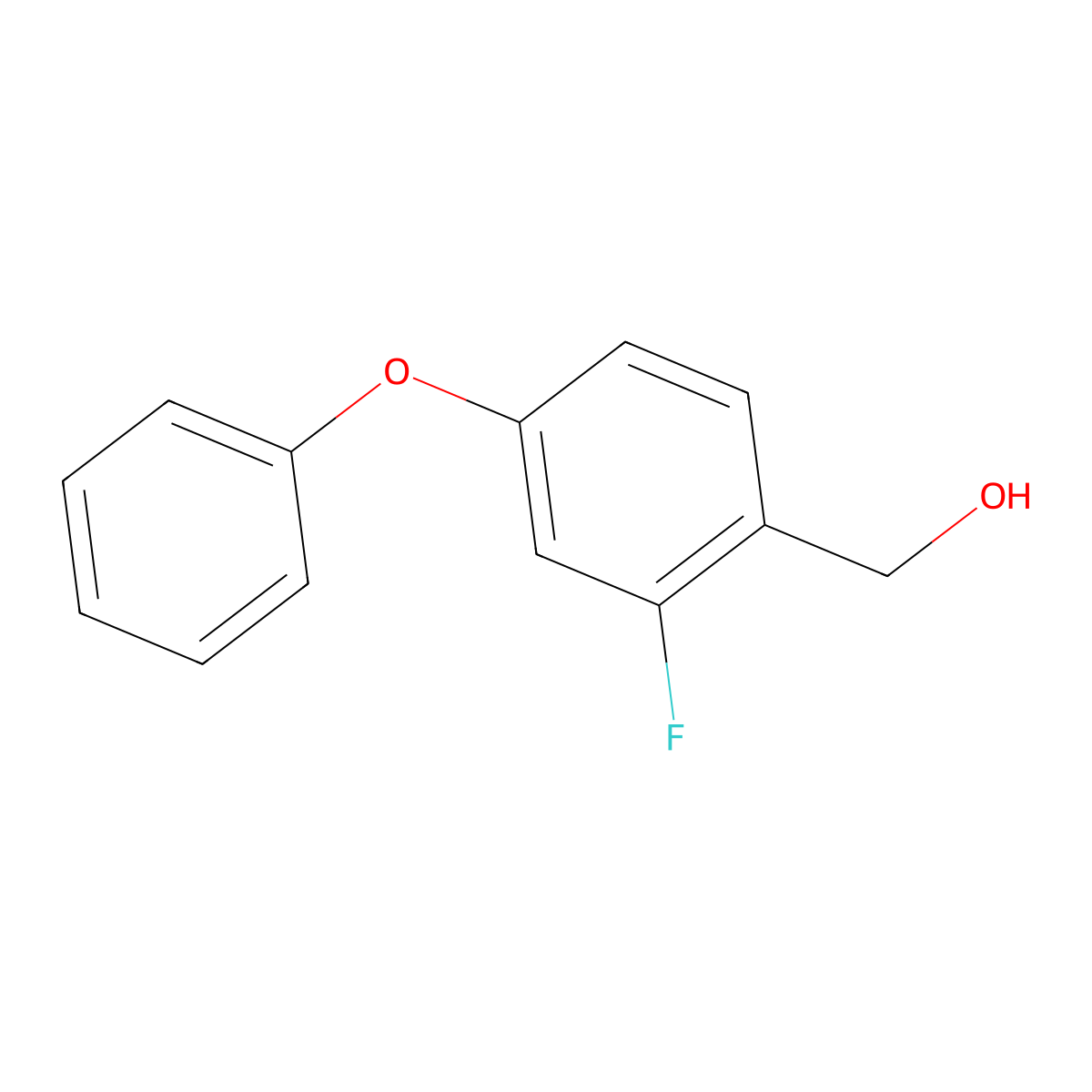 (2-Fluoro-4-phenoxyphenyl)-methanol molecular structure, CAS 864265-17-8