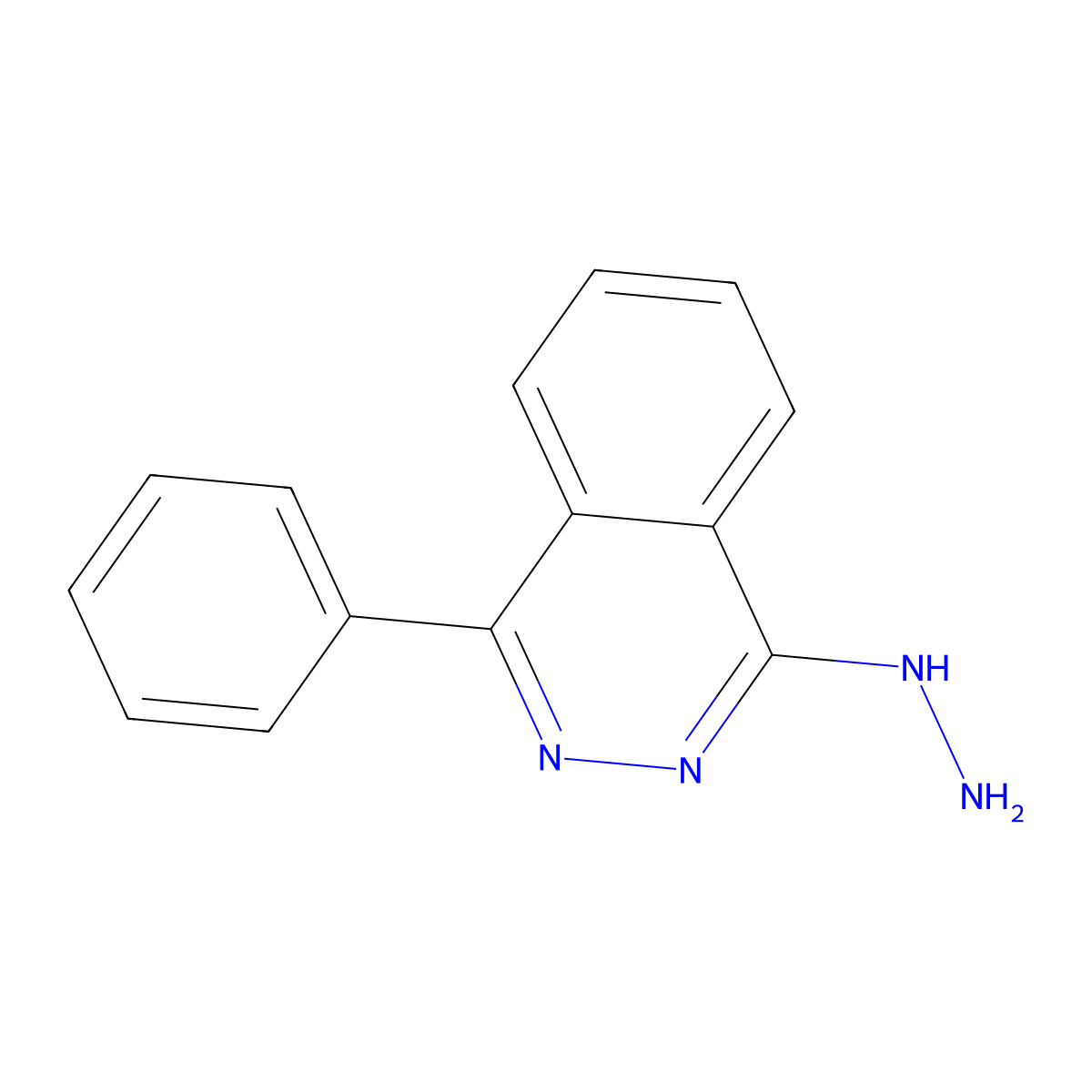 1-Hydrazinyl-4-phenylphthalazine molecular structure, CAS 86427-78-3