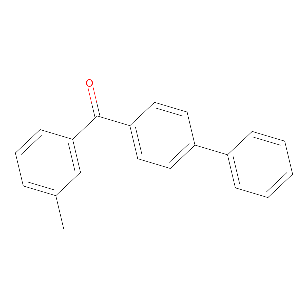 Biphenyl-4-yl(3-methylphenyl)methanone molecular structure, CAS 86428-83-3