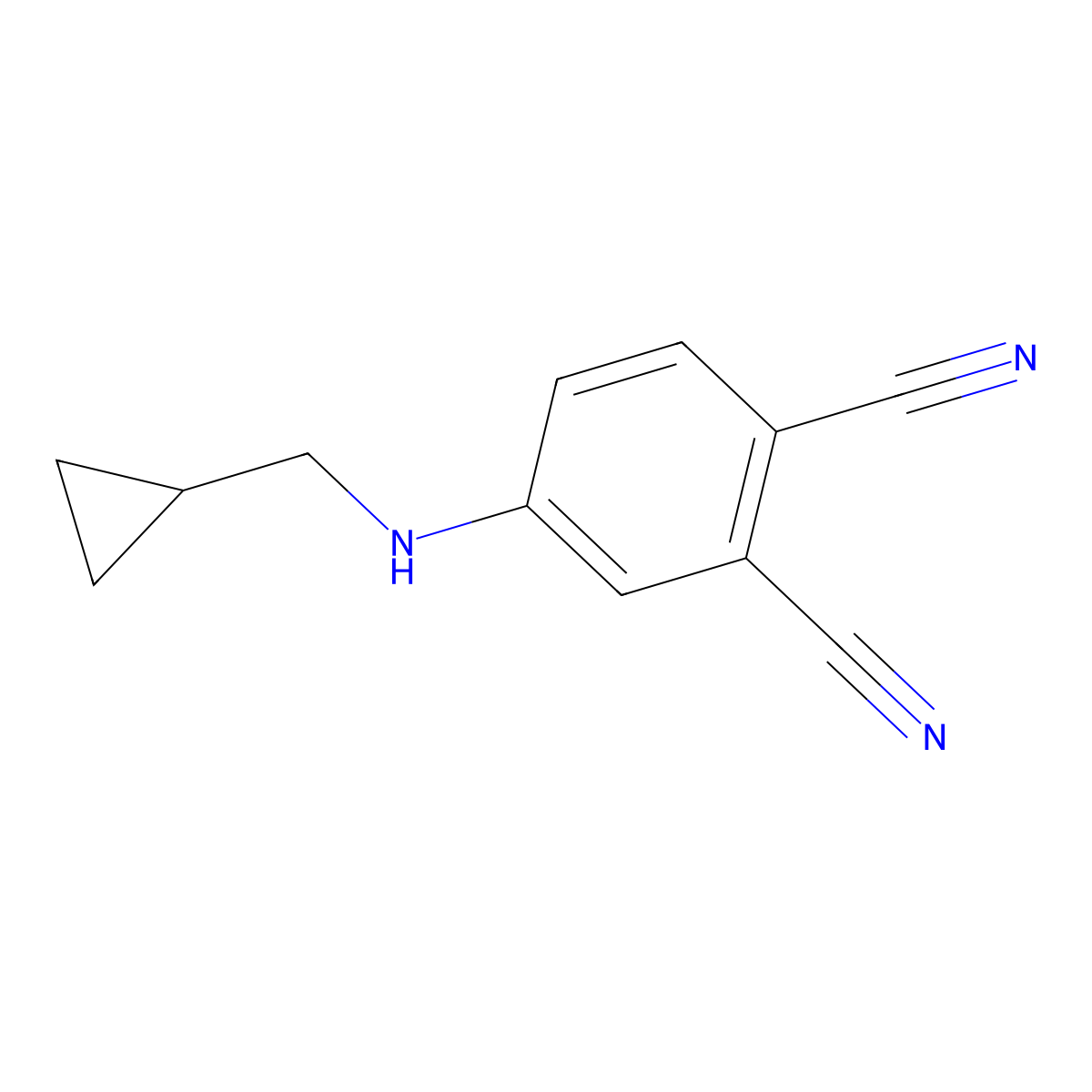 4-[(Cyclopropylmethyl)amino]-1,2-benzenedicarbonitrile molecular structure, CAS 864286-63-5