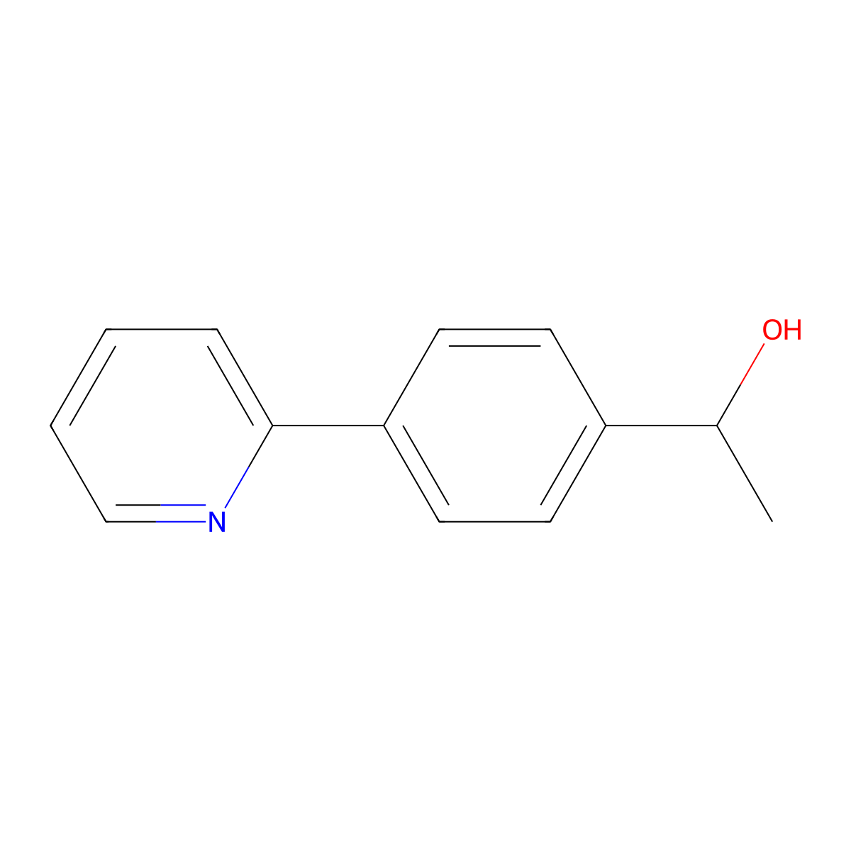 1,1-(2-Pyridyl)phenylethyl alcohol molecular structure, CAS 864286-76-0