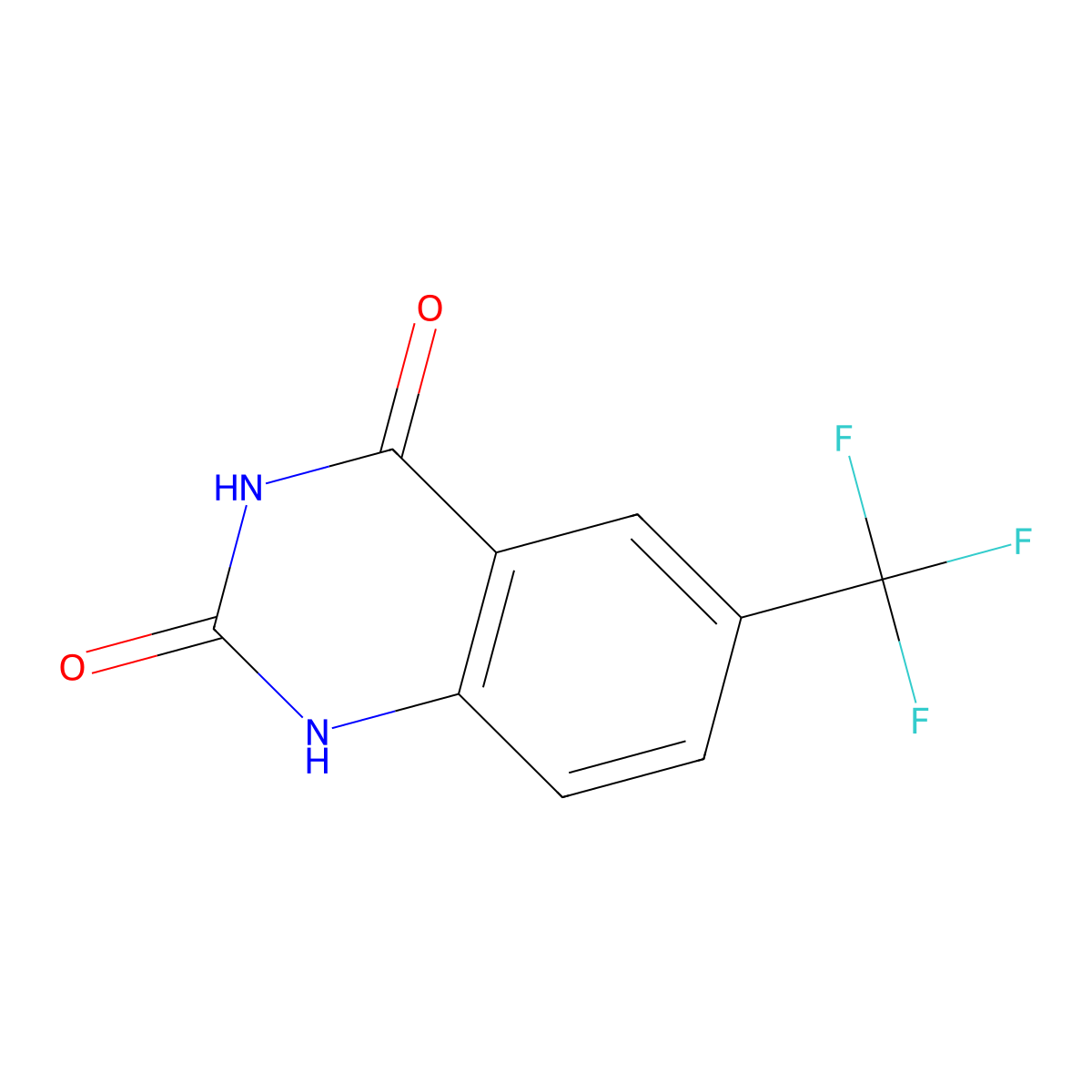 6-(Trifluoromethyl)quinazoline-2,4(1H,3H)-dione molecular structure, CAS 864291-33-8
