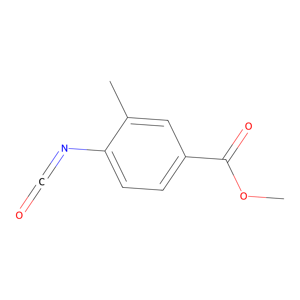 Methyl 4-isocyanato-3-methylbenzoate molecular structure, CAS 864296-43-5