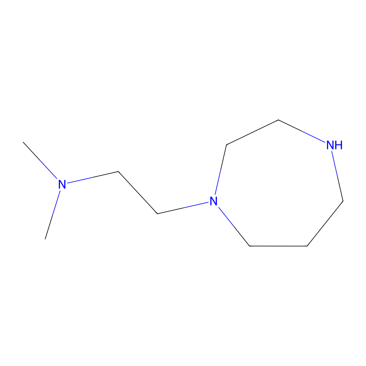 [2-(1,4-Diazepan-1-yl)ethyl]dimethylamine molecular structure, CAS 864350-82-3