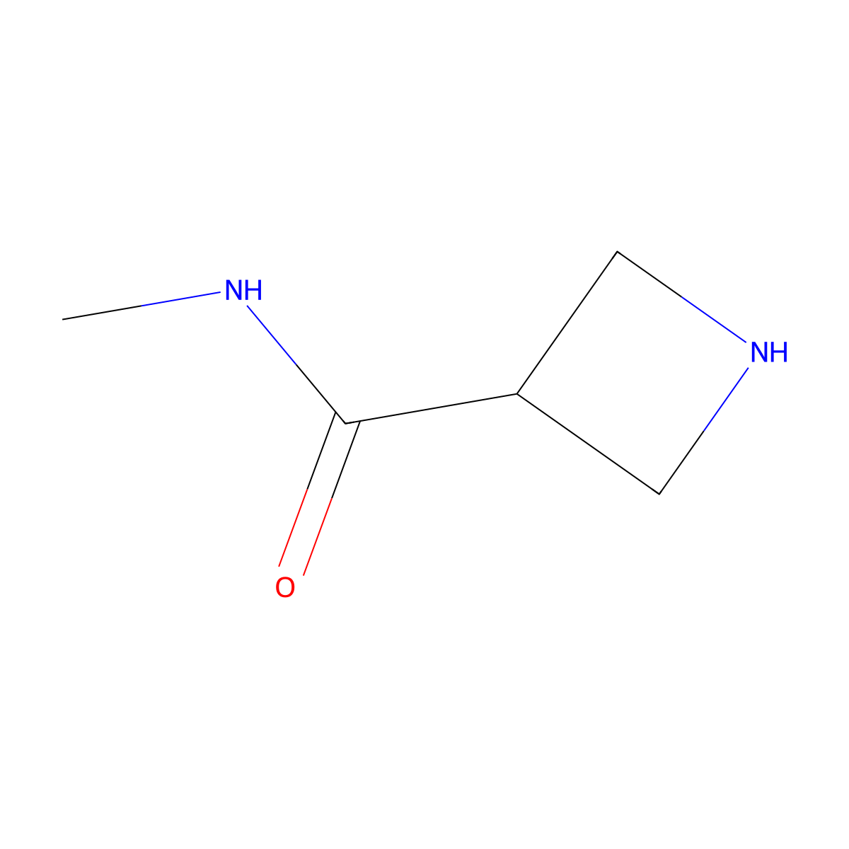 N-methylazetidine-3-carboxamide molecular structure, CAS 864350-86-7