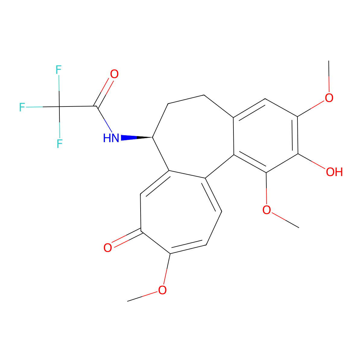 2-Demethyl-N-trifluoroacetyl-deacetylcolchicine molecular structure, CAS 86436-46-6