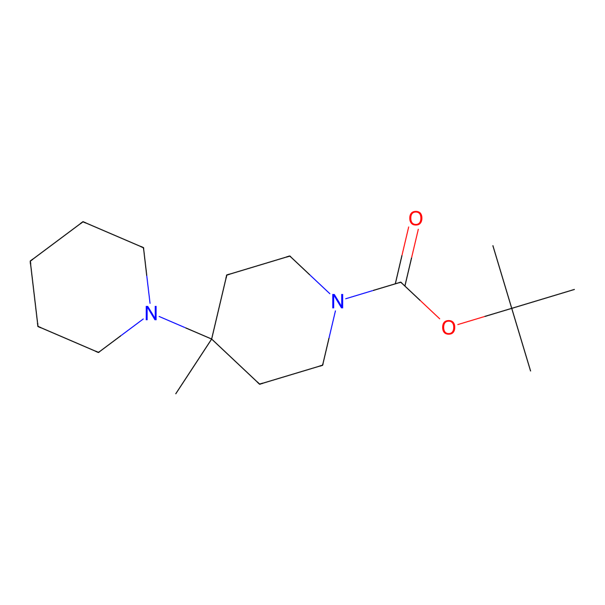 N-Boc-4'-Methyl-[1,4']bipiperidinyl molecular structure, CAS 864369-96-0