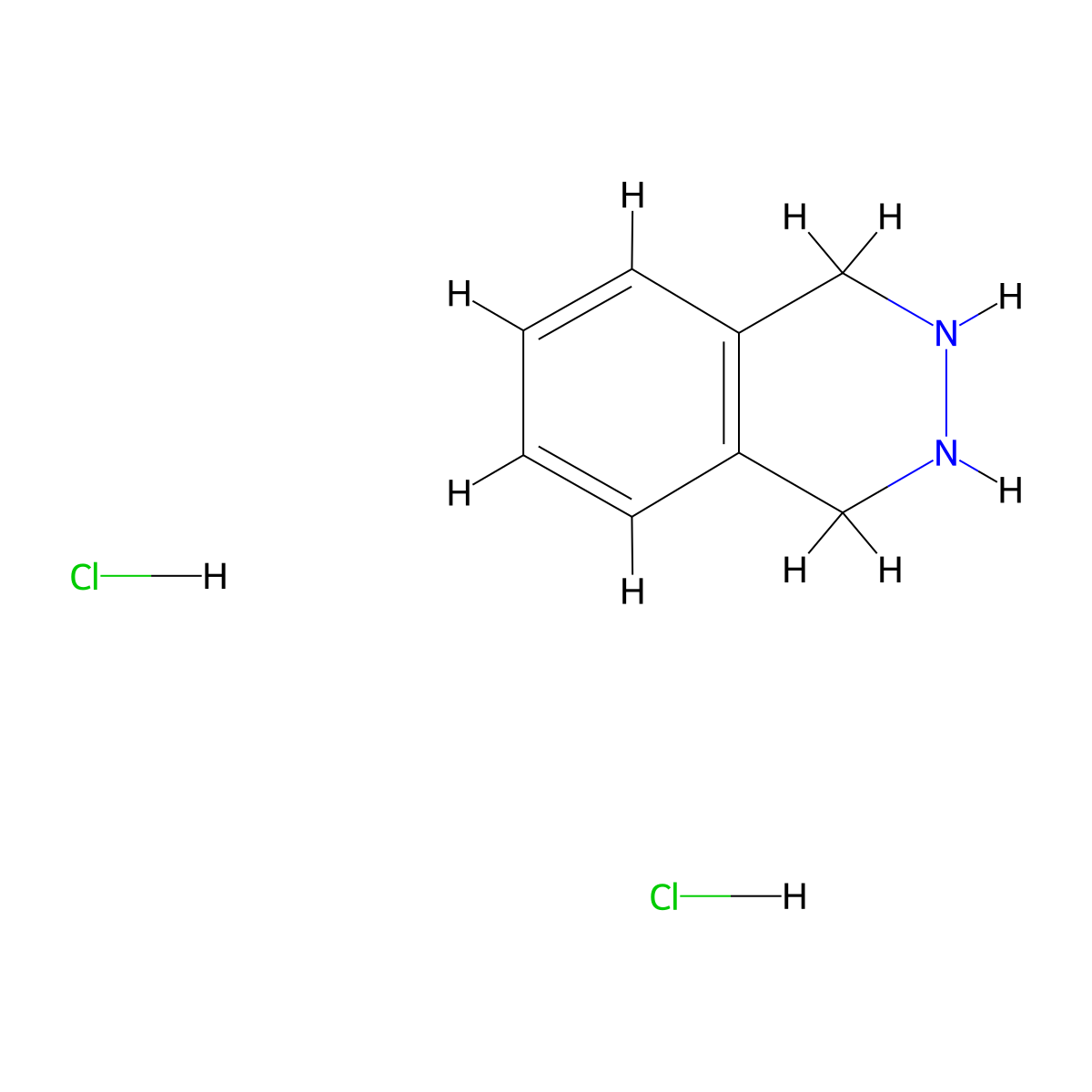 1,2,3,4-Tetrahydrophthalazine Dihydrochloride molecular structure, CAS 86437-12-9