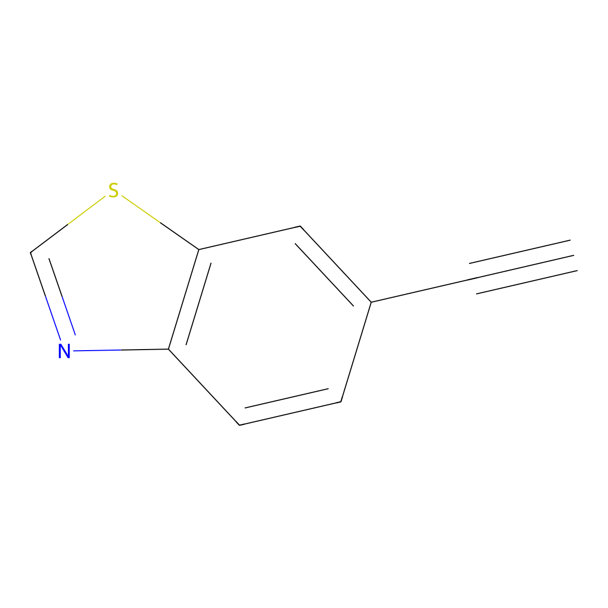 6-Ethynyl-1,3-benzothiazole molecular structure, CAS 864376-04-5