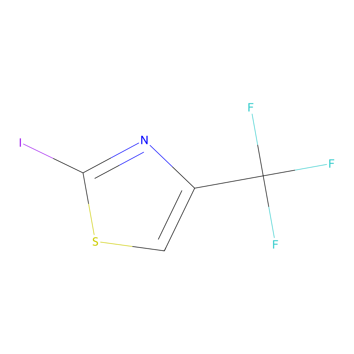 2-Iodo-4-(trifluoromethyl)-1,3-thiazole molecular structure, CAS 864376-14-7