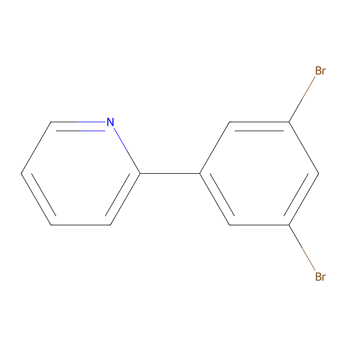 2-(3,5-Dibromophenyl)pyridine molecular structure, CAS 864377-23-1