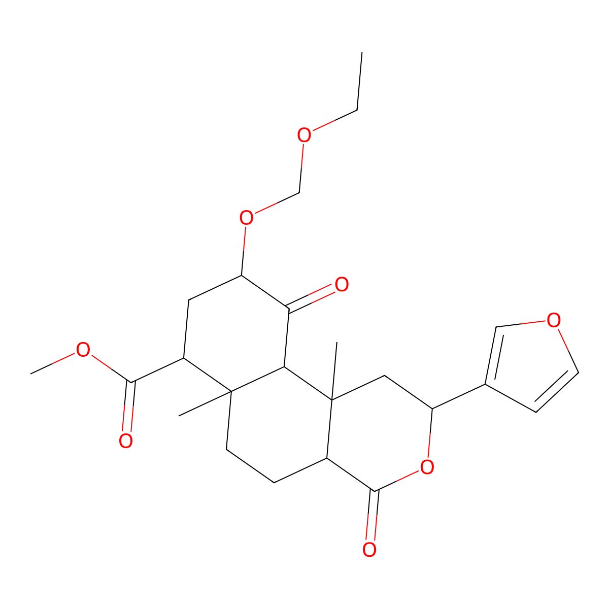 Salvinorin B Ethoxymethyl Ether molecular structure, CAS 864378-87-0