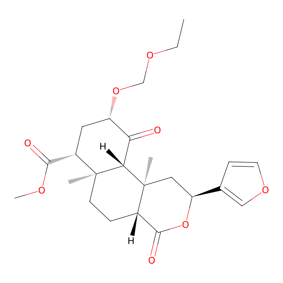Salvinorin B Ethoxymethyl Ether molecular structure, CAS 864378-87-0