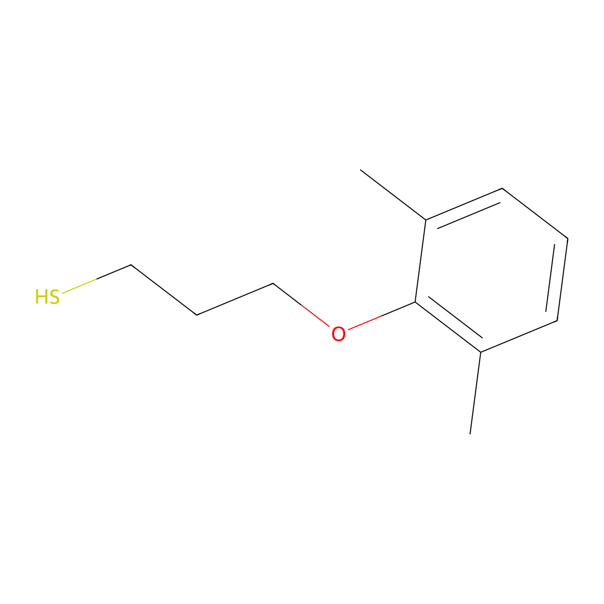 3-(2,6-Dimethylphenoxy)-1-propanethiol molecular structure, CAS 864389-78-6
