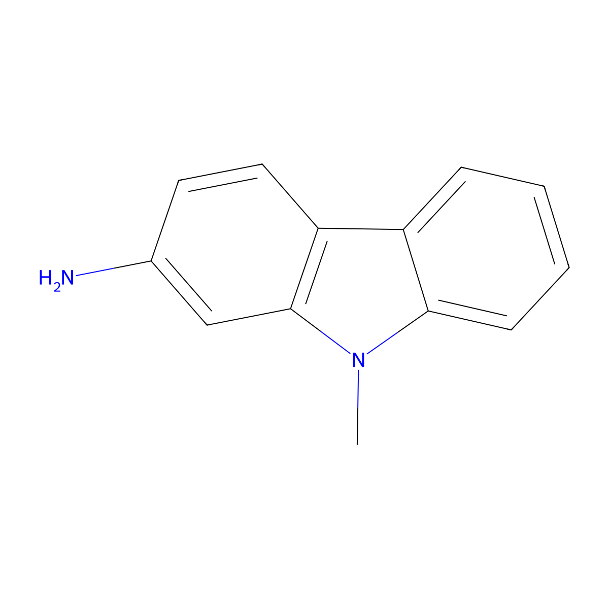 9-Methyl-9h-carbazol-2-amine molecular structure, CAS 86439-57-8