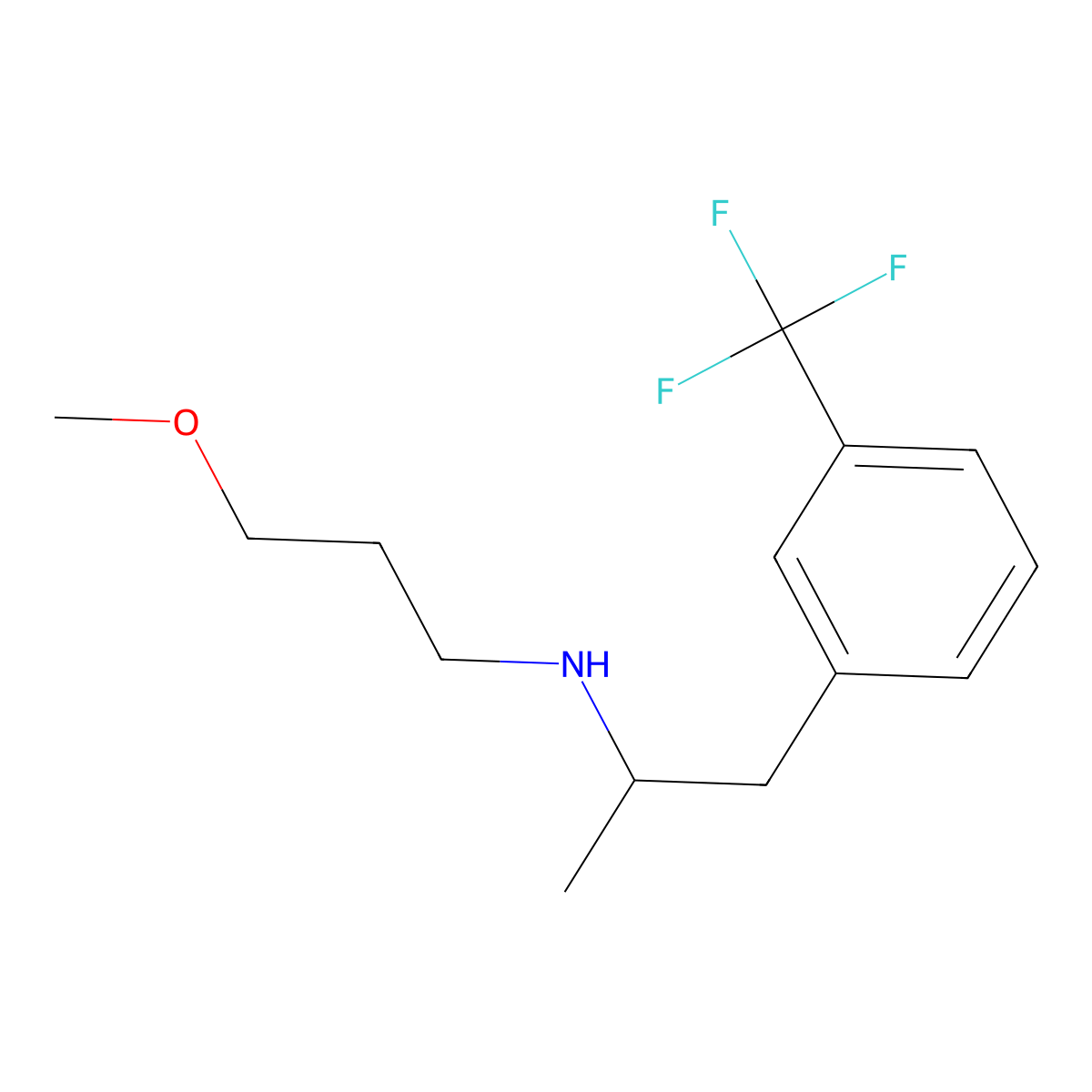 N-(3-Methoxypropyl)-1-[3-(trifluoromethyl)phenyl]propan-2-amine molecular structure, CAS 864415-47-4