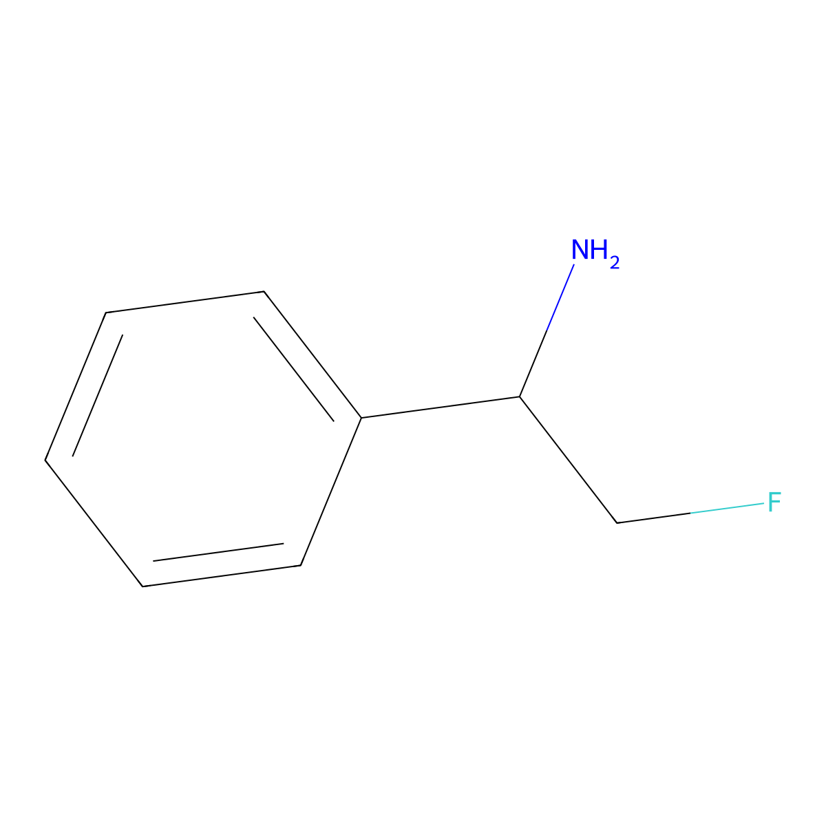 (S)-2-Fluoro-1-phenylethanamine molecular structure, CAS 864416-15-9
