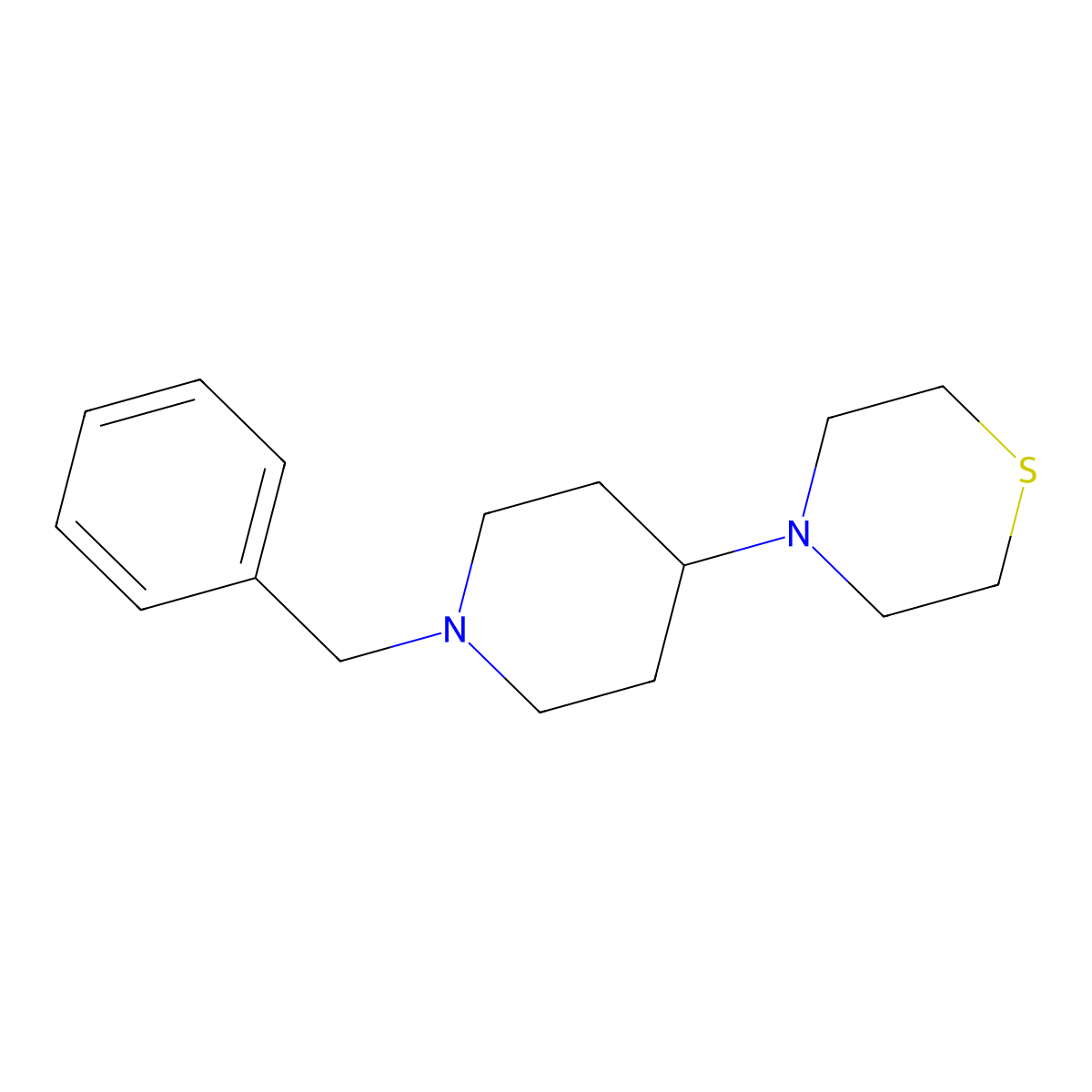 4-(1-Benzyl-4-piperidinyl)thiomorpholine molecular structure, CAS 864421-11-4