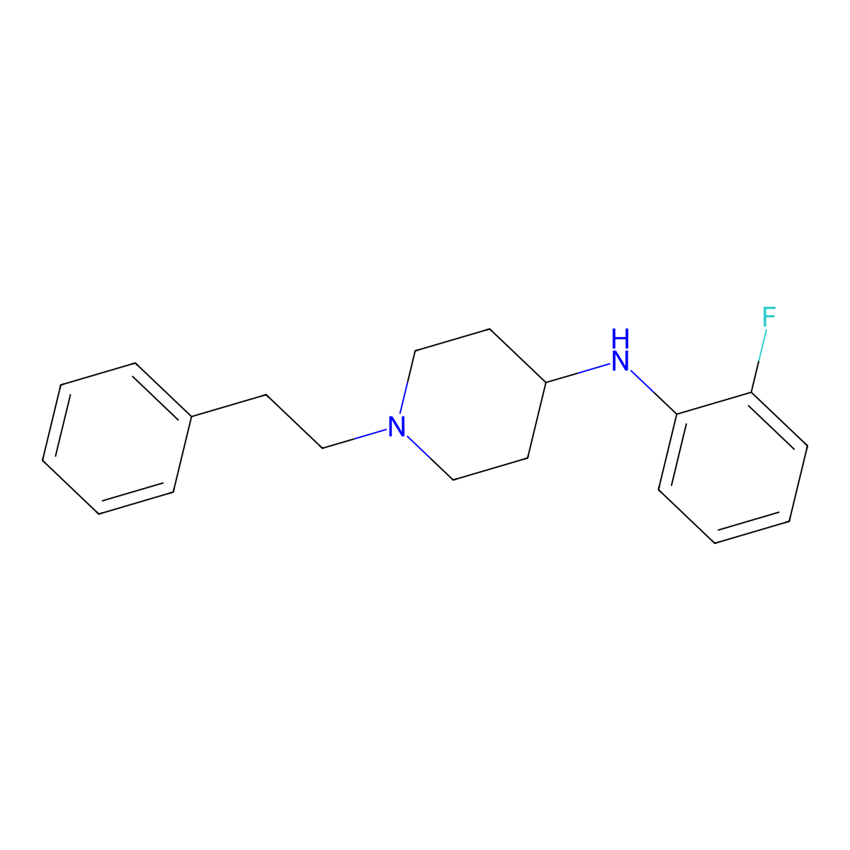 Despropionyl ortho-Fluorofentanyl molecular structure, CAS 864422-91-3