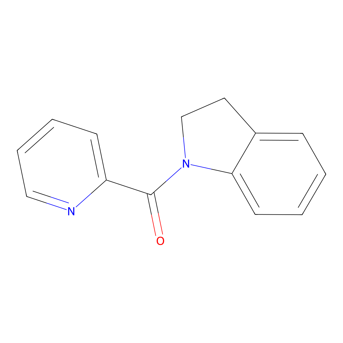 1-(2-Pyridinylcarbonyl)indoline molecular structure, CAS 864424-24-8