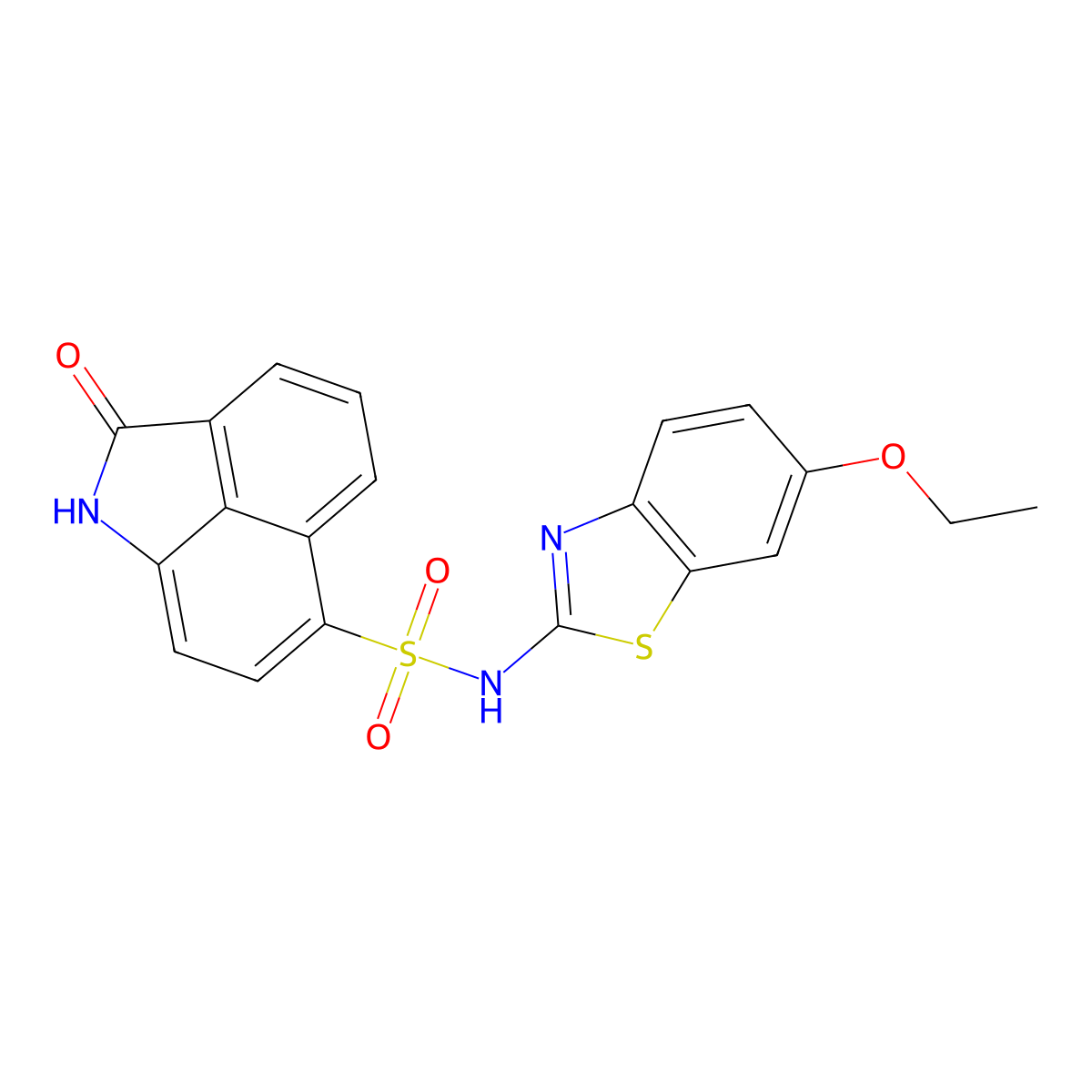 N-(6-ethoxy-1,3-benzothiazol-2-yl)-2-oxo-1,2-dihydrobenzo[cd]indole-6-sulfonamide molecular structure, CAS 864425-82-1