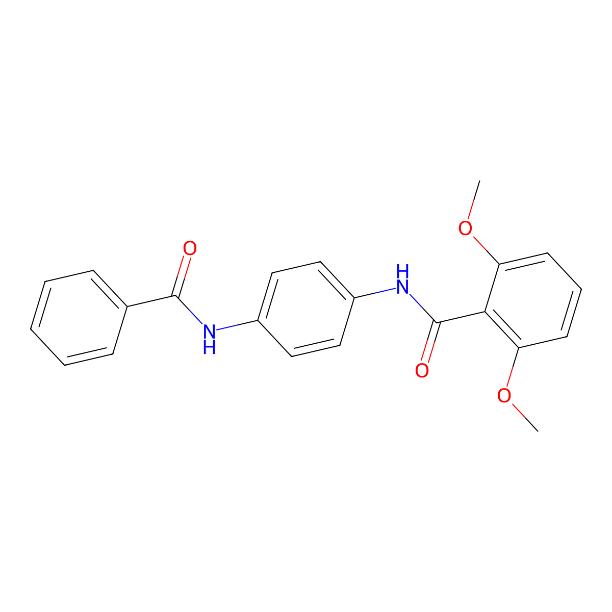 N-(4-benzamidophenyl)-2,6-dimethoxybenzamide molecular structure, CAS 864430-62-6