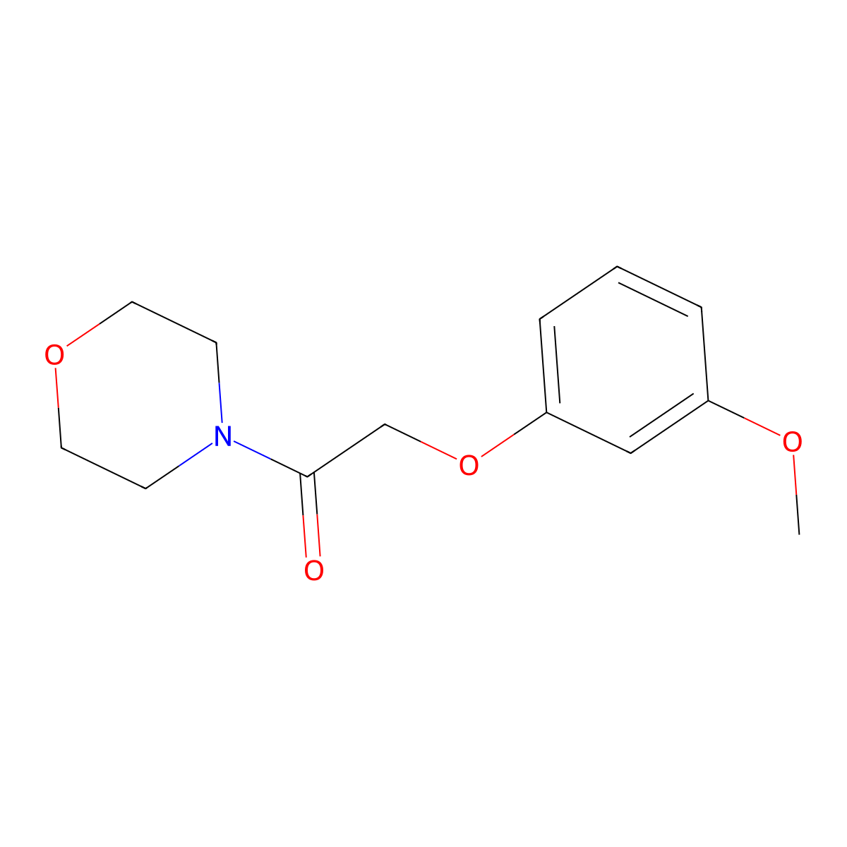 2-(3-Methoxyphenoxy)-1-morpholin-4-ylethanone molecular structure, CAS 864433-64-7