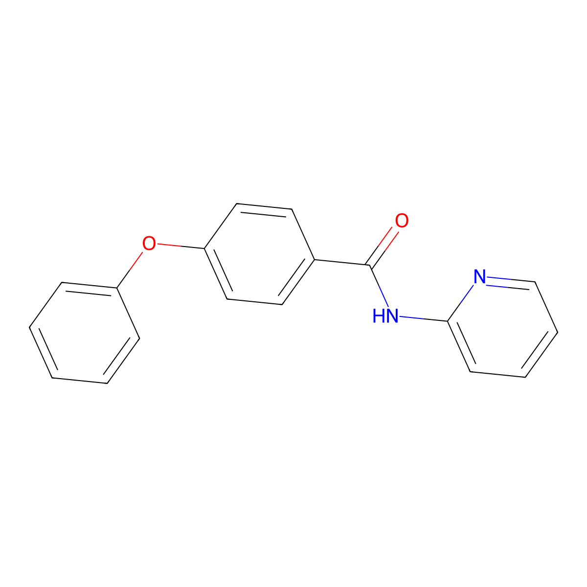 4-Phenoxy-N-2-pyridinylbenzamide molecular structure, CAS 864436-61-3