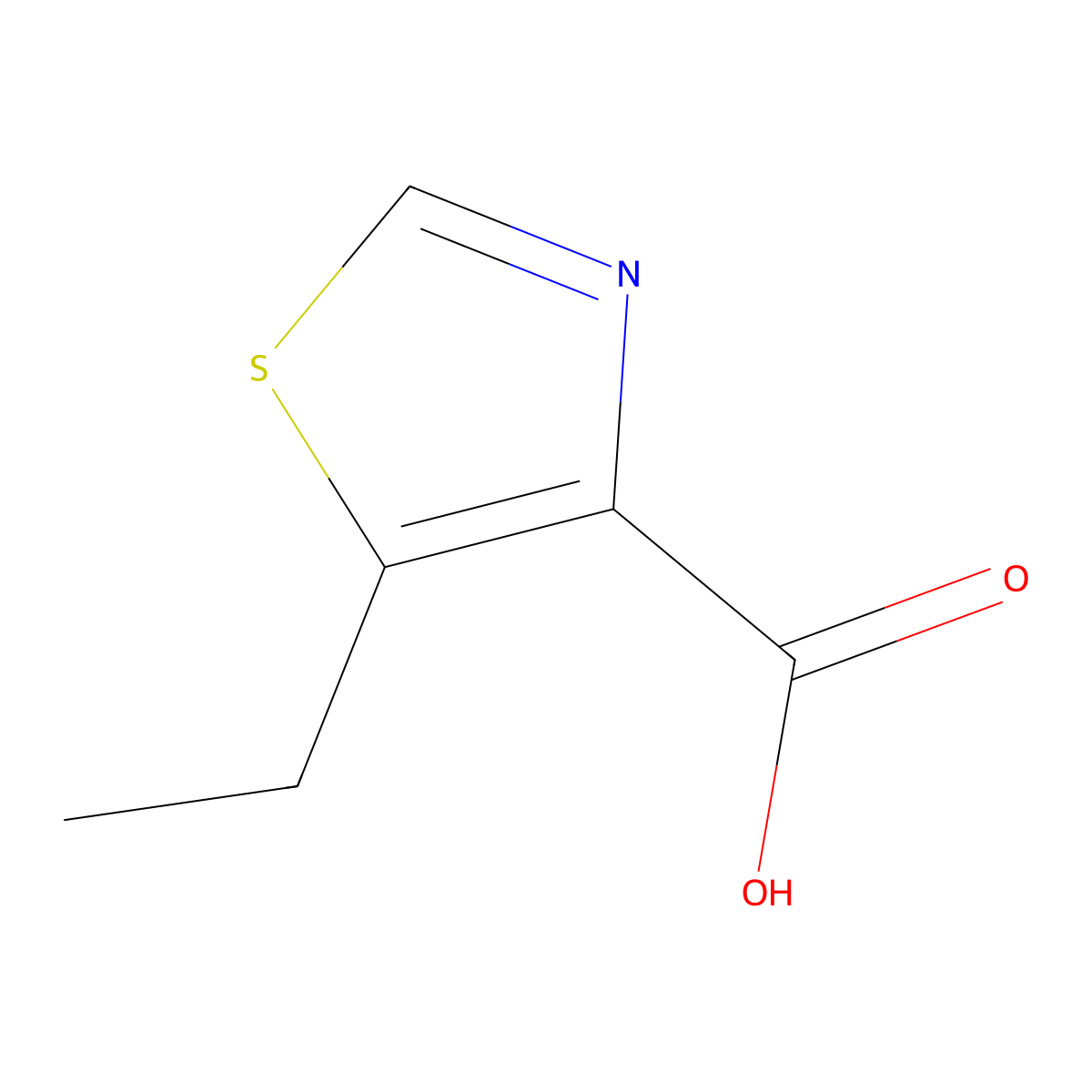 5-Ethyl-1,3-thiazole-4-carboxylic acid molecular structure, CAS 864437-40-1