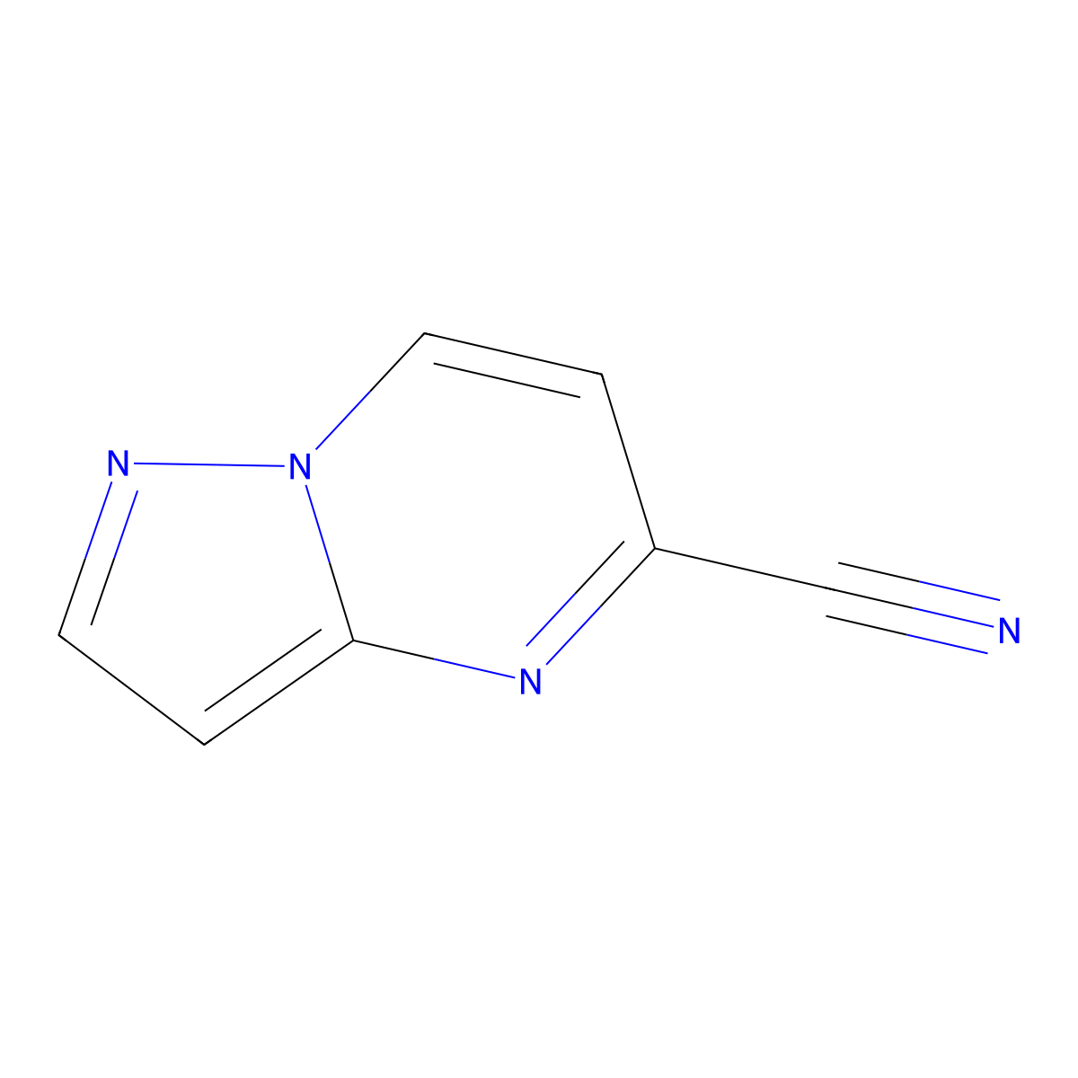 Pyrazolo(1,5-a)pyrimidine-5-carbonitrile molecular structure, CAS 864439-29-2