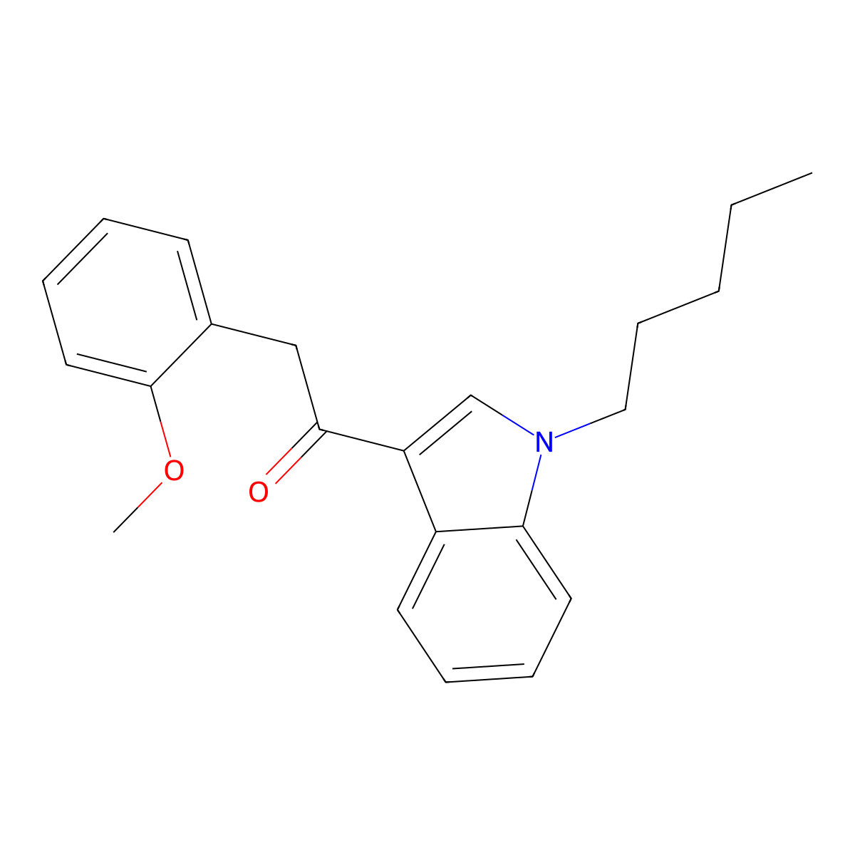 Jwh 250 molecular structure, CAS 864445-43-2