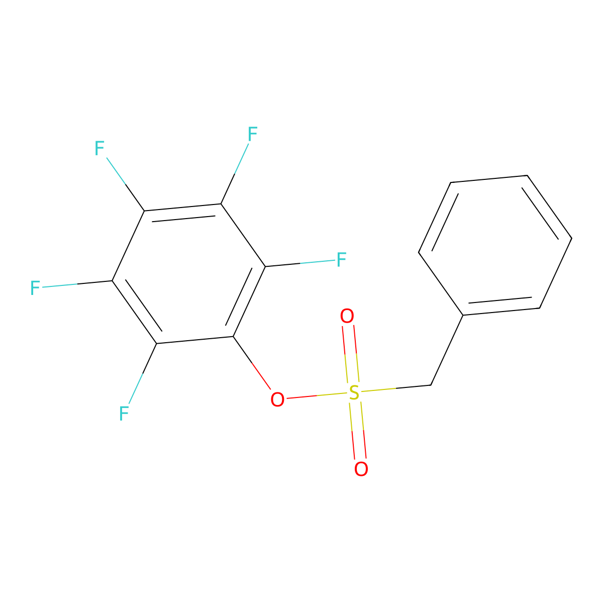 2,3,4,5,6-Pentafluorophenyl phenylmethanesulfonate molecular structure, CAS 864450-16-8