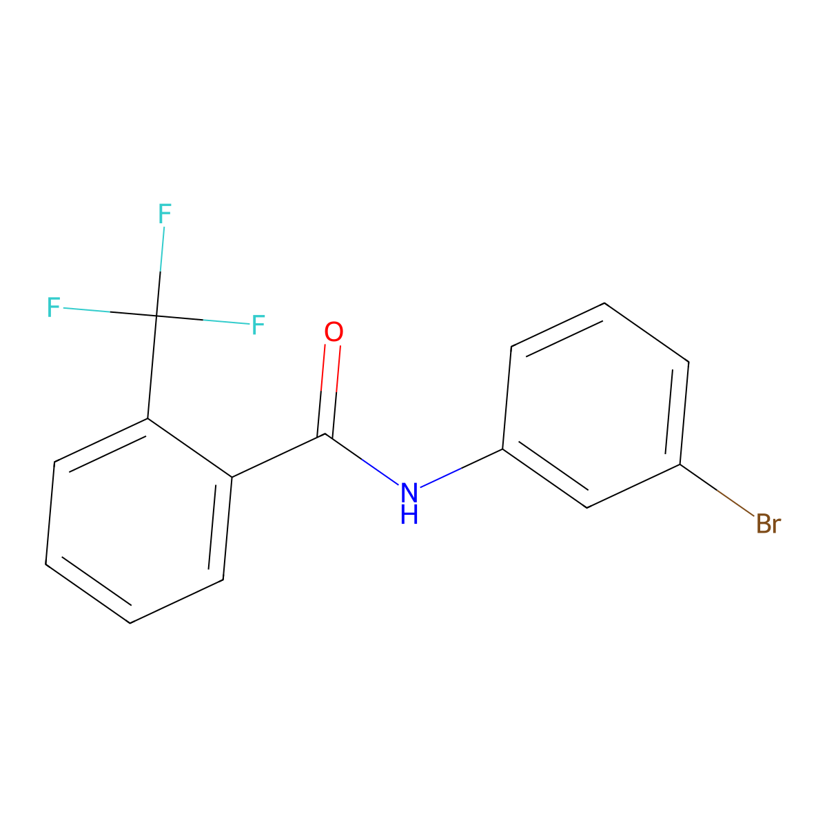 N-(3-bromophenyl)-2-(trifluoromethyl)benzamide molecular structure, CAS 864455-90-3