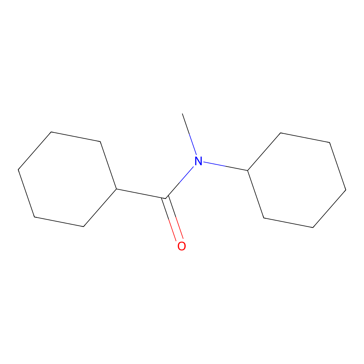 N-Cyclohexyl-N-methylcyclohexanecarboxamide molecular structure, CAS 864462-70-4