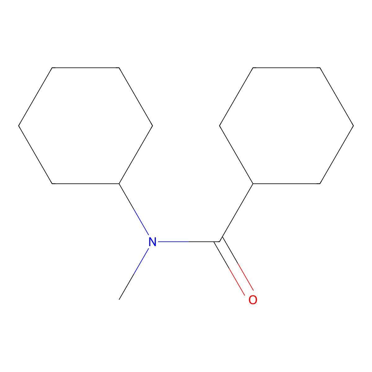 N-Cyclohexyl-N-methylcyclohexanecarboxamide molecular structure, CAS 864462-70-4