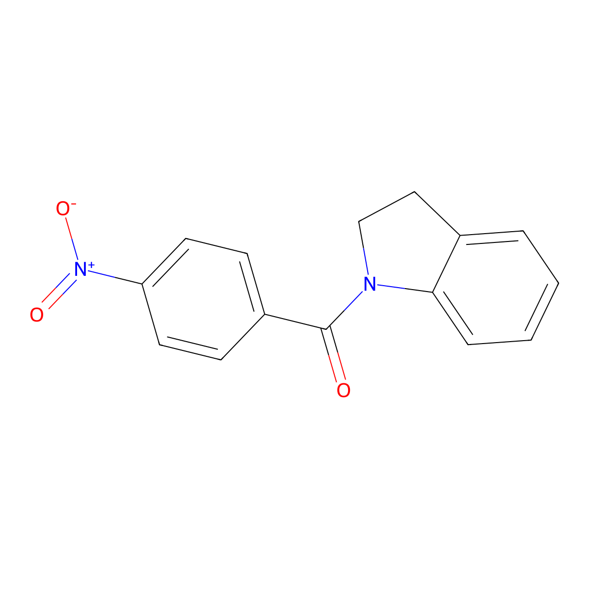 1-(4-Nitrobenzoyl)indoline molecular structure, CAS 86448-86-4