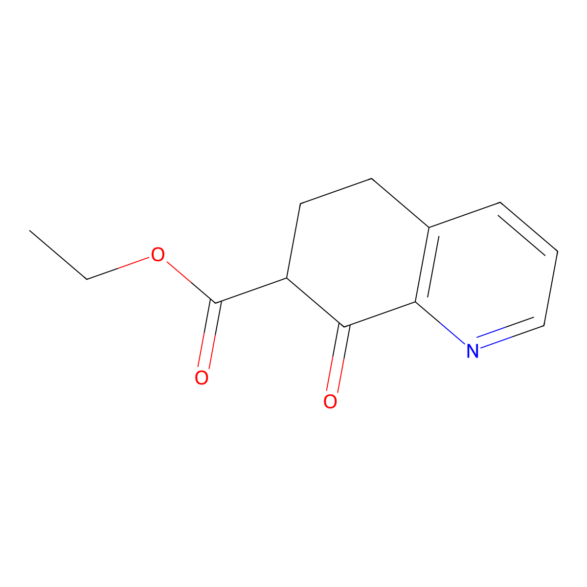ethyl 8-oxo-6,7-dihydro-5H-quinoline-7-carboxylate molecular structure, CAS 864499-10-5