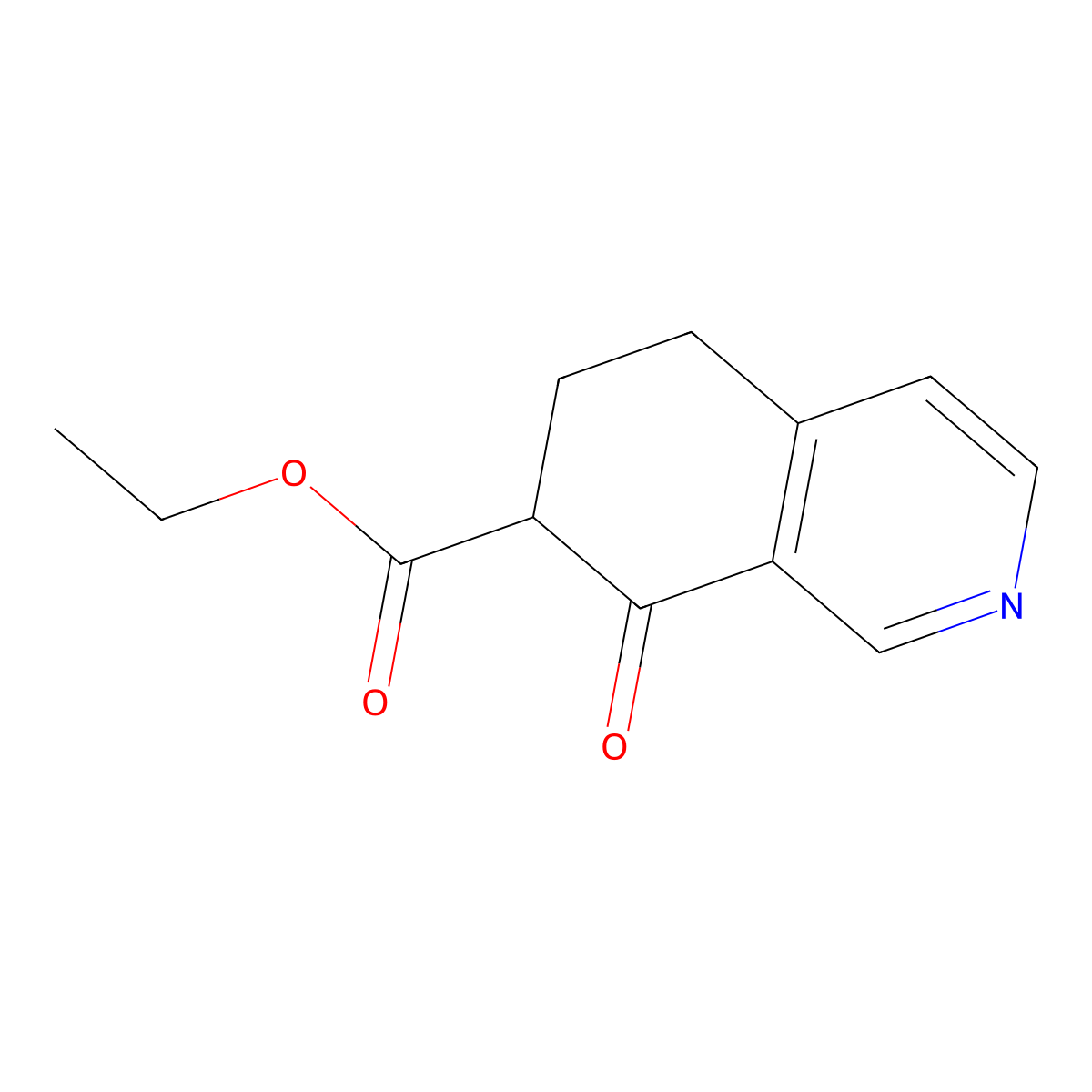 Ethyl 8-oxo-5,6,7,8-tetrahydroisoquinoline-7-carboxylate molecular structure, CAS 864499-11-6